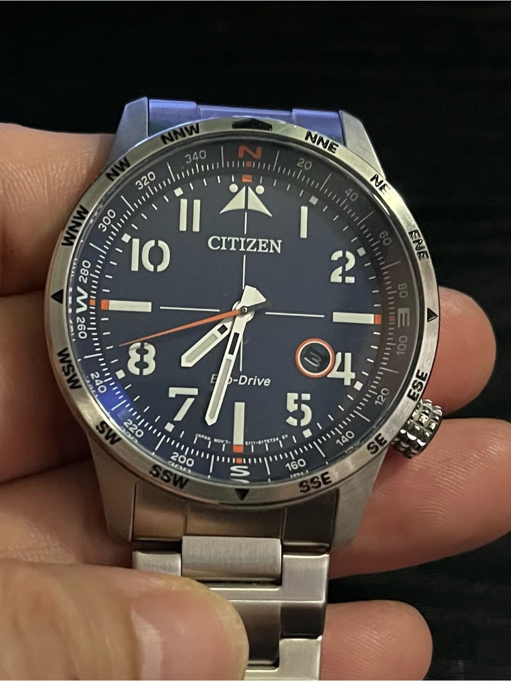 Citizen Eco-Drive Weekender Blue Dial Watch BM7550-52L